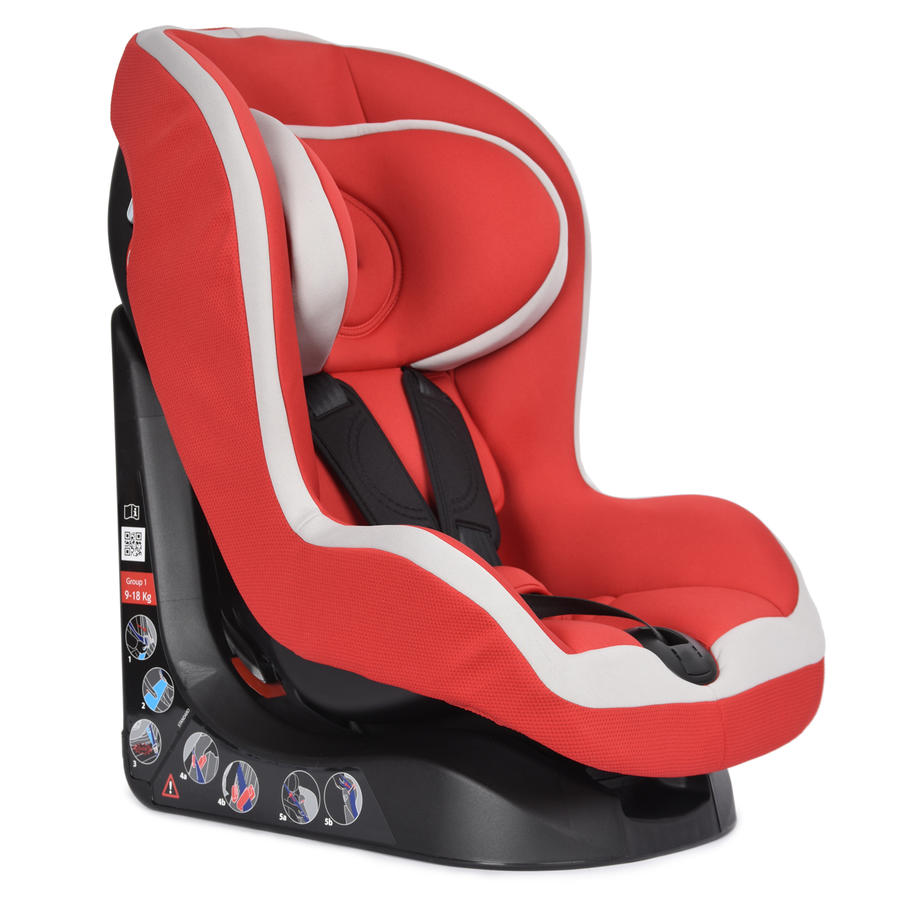 Детское автокресло – Gо-One. Красное, 9-18 кг. 12 мес.+  